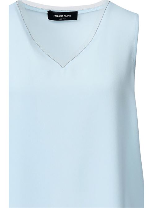 crepe de chine t-shirt FABIANA FILIPPI | TPD266F295L7755154